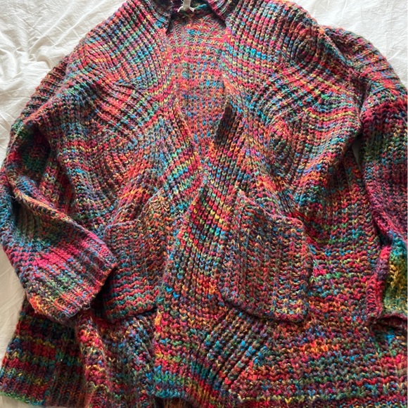 Urban Outfitters Ecote rainbow stitched cardigan - Picture 2 of 5